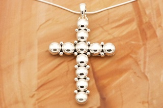 Arite Yellowhorse Sterling Silver Cross Pendant